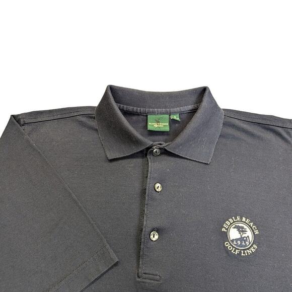Fairway & Greene Signatures Blue Polo Golf Shirt Pebble Beach Golf Links Size SM - Picture 2 of 8
